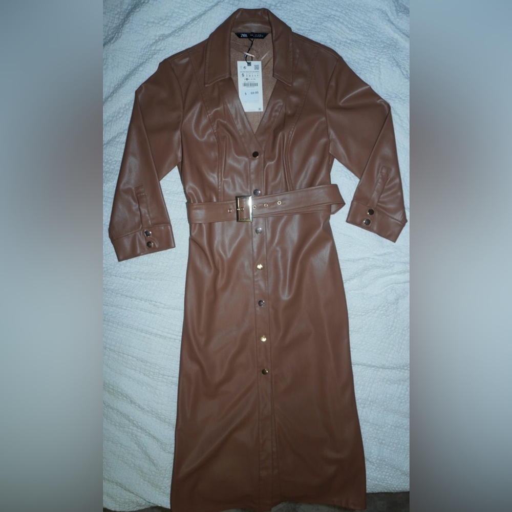 Women’s Zara faux leather waistcoat